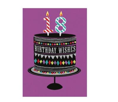 Opakowanie Karnet B6 z kopertą Urodziny 18