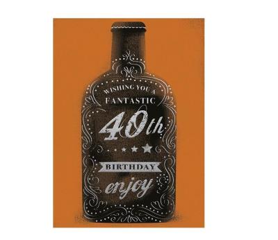 Opakowanie Karnet B6 z kopertą Urodziny 40