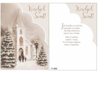 Opakowanie Karnet Boże Narodzenie + koperta ARGUS