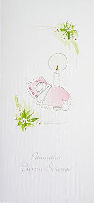 Opakowanie Karnet Chrzest DL C09 - Niemowlę dziewczynka