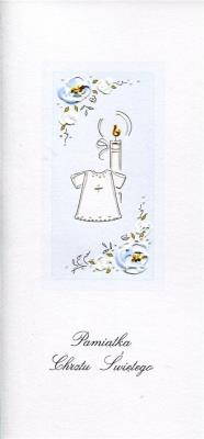 Opakowanie Karnet Chrzest DL C12 - Koszulka chłopiec