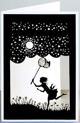 Opakowanie Karnet HDH08 wycinany + koperta Łapanie gwiazd