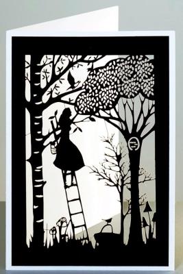 Opakowanie Karnet HDH09 wycinany + koperta Drabina