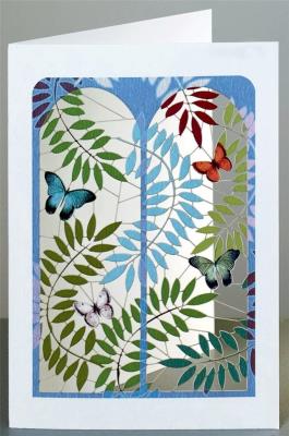 Opakowanie Karnet PM800 wycinany + koperta Motyle w oknie