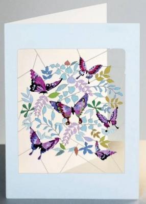 Opakowanie Karnet PM901 wycinany + koperta Motyle