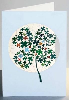 Opakowanie Karnet PM907 wycinany + koperta Koniczyna