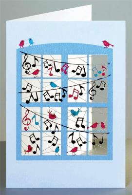 Opakowanie Karnet PM911 wycinany + koperta Nuty w oknie