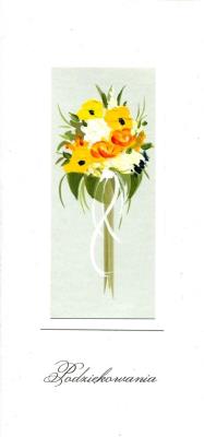 Opakowanie Karnet Podziękowania DL P01 - Bukiet