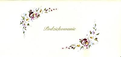 Karnet Podziękowania DL P02 - Napis. Wydawca: MAK. SmakLiter.pl Opakowanie Karnet Podziękowania DL P02 - Napis