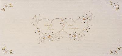 Opakowanie Karnet Ślub DL S06 - Młodej Parze serca