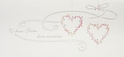 Karnet Ślub DL S13 - Serca. Wydawca: MAK. SmakLiter.pl Opakowanie Karnet Ślub DL S13 - Serca