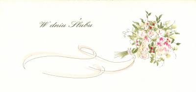 Opakowanie Karnet Ślub DL S26 - Bukiet