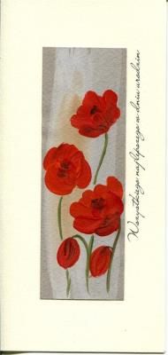 Opakowanie Karnet Urodziny DL U07 - Maki