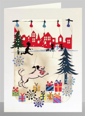 Opakowanie Karnet XP37 wycinany + koperta Święta Pies