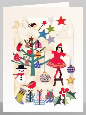 Opakowanie Karnet XP56 wycinany + koperta Święta Dziewczynka