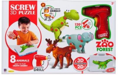 Opakowanie Klocki do skręcania Dino