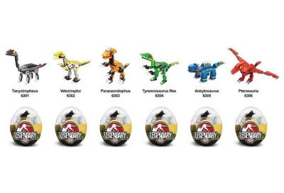 Opakowanie Klocki w jajku Dino 9 cm (12szt)