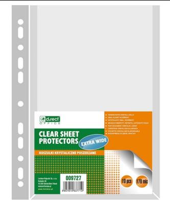 Opakowanie Koszulka A4 poszerzana PVC 170mic 10szt D.RECT