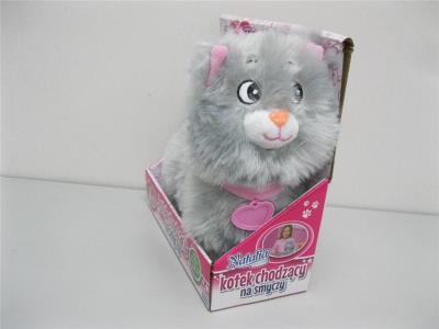 Opakowanie Kotek chodzący na smyczy szary Natalia