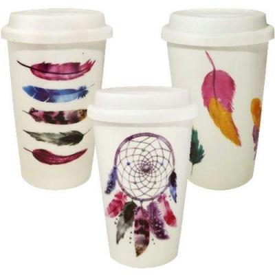 Opakowanie Kubek porcelanowy z silikonową przykrywką