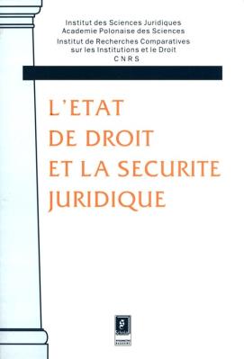 Opakowanie L' etat de droit et la securite juridique