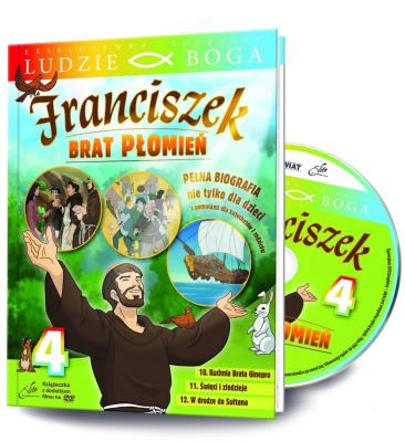 Ludzie Boga. Św. Franciszek. Brat Płomień cz.4 DVD. Autor:   Praca zbiorowa. SmakLiter.pl Okładka książki Ludzie Boga. Św. Franciszek. Brat Płomień cz.4 DVD