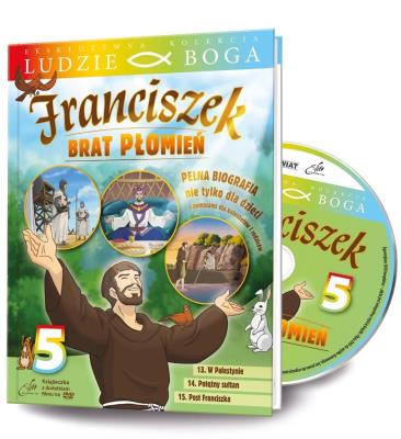 Ludzie Boga. Św. Franciszek. Brat Płomień cz.5 DVD. Autor: praca zbiorowa. SmakLiter.pl Okładka książki Ludzie Boga. Św. Franciszek. Brat Płomień cz.5 DVD