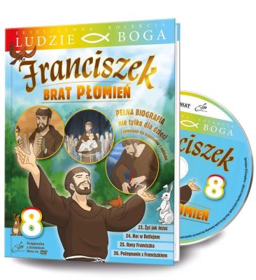 Ludzie Boga. Św. Franciszek. Brat Płomień cz.8 DVD. Autor: praca zbiorowa. SmakLiter.pl Okładka książki Ludzie Boga. Św. Franciszek. Brat Płomień cz.8 DVD