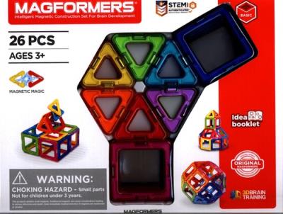 Magformers Klocki magnetyczne 26 elementów. Wydawca: MAGFORMERS. SmakLiter.pl Opakowanie Magformers Klocki magnetyczne 26 elementów