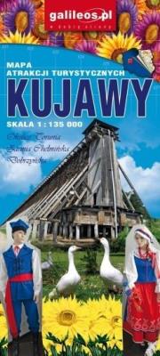 Okładka książki Mapa atrakcji tur. - Kujawy 1:135 000