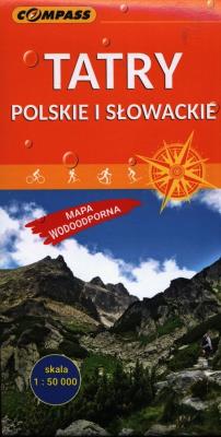 Okładka książki Mapa wodoodporna - Tatry Polskie i Słowacki