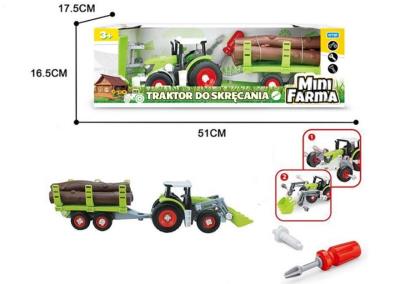 Opakowanie Mini farma traktor z przyczepą do skręcania