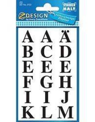 Opakowanie Naklejki czarne litery - 15,5mm