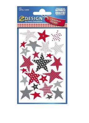 Opakowanie Naklejki świąteczne - Kolorowe gwiazdy