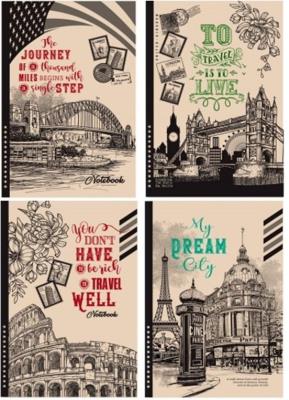 Opakowanie Notatnik ozdobny 143x215/96K gładki TW karton ZŁ