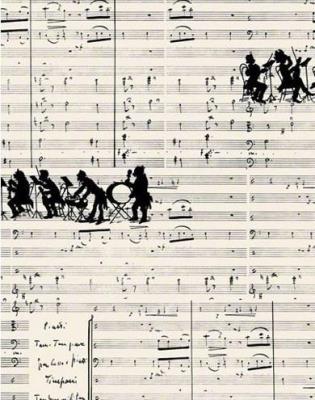 Opakowanie Notes ozdobny Muzyka BL28.143 A7/50K gładki BR