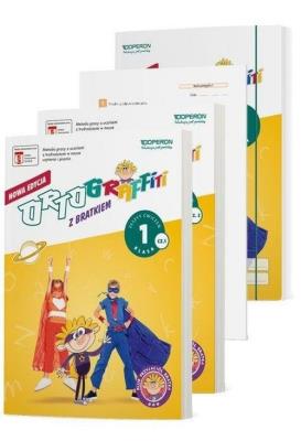 Okładka książki Ortograffiti SP Pakiet z Bratkiem kl.1 w.2018