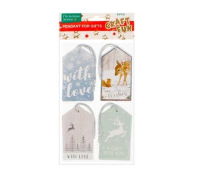 Opakowanie Ozdoba dekoracyjna zawieszka na prezenty 4szt
