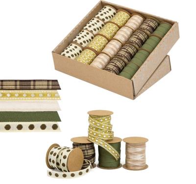 Opakowanie Ozdobna wstążka 10mmx3m Natur 20szt ARGUS