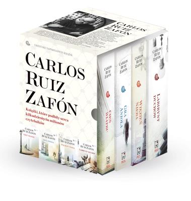 PAKIET CIEŃ WIATRU / GRA ANIOŁA / WIĘZIEŃ NIEBA / LABIRYNT DUCHÓW. Autor: Carlos Ruiz Zafón. SmakLiter.pl Okładka książki PAKIET CIEŃ WIATRU / GRA ANIOŁA / WIĘZIEŃ NIEBA / LABIRYNT DUCHÓW
