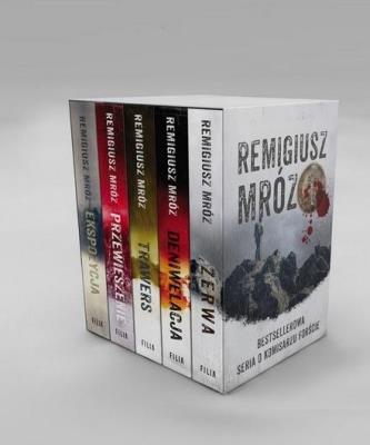 Pakiet: Seria z komisarzem Forstem T.1-5. Autor: Remigiusz Mróz. SmakLiter.pl Okładka książki Pakiet: Seria z komisarzem Forstem T.1-5