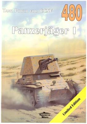 Panzerjager I. Tank Power vol. CCXV 480. Autor: Janusz Ledwoch. SmakLiter.pl Okładka książki Panzerjager I. Tank Power vol. CCXV 480