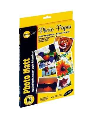 Opakowanie Papier foto A4/50ark matowy 190g YELLOW ONE