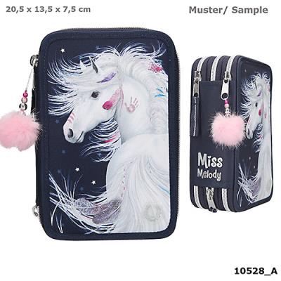 Opakowanie PIÓRNIK POTRÓJNY Z WYPOSAŻENIEM I ŚWIATEŁKAMI LED MISS MELODY 10528 A