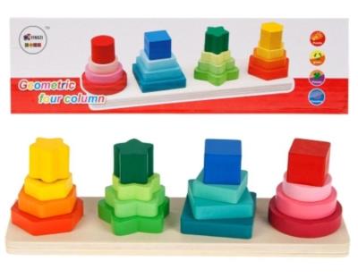 Opakowanie Piramidki drewniana 4szt