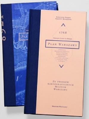 Okładka książki Plan Warszawy 1768 Georges Louis Le Rouge Wyd. II / Muzeum Warszawy