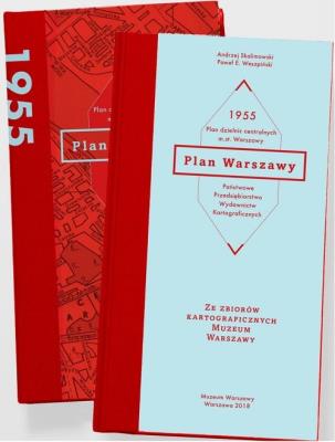 Okładka książki Plan Warszawy 1955 / Muzeum Warszawy