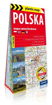 Okładka książki Polska foliowana mapa samochodowa 1:700 000