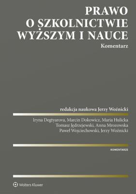 Okładka książki Prawo o szkolnictwie wyższym i nauce Komentarz