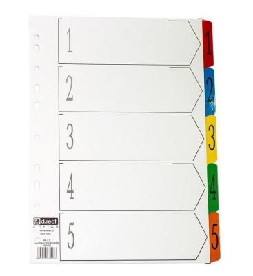 Opakowanie Przekładki kartonowe 1-5 index laminowany D.RECT